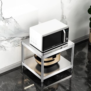 不锈钢置物架灶台面两2层高40cm30公分宽35厘米45x50x55cm60长70