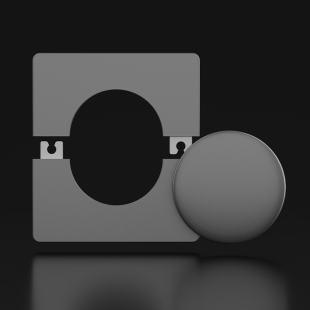 空调洞口封堵86型空白面板粘贴盖电视墙孔网线孔遮丑盖墙孔装饰盖