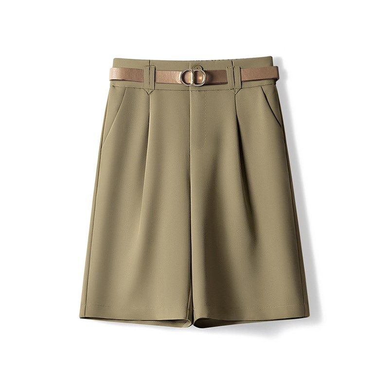 夏季薄款西装短裤女五分裤2024年新款白色高腰阔腿裤宽松直筒中裤,女装/女士精品,大码裤装,淘宝优惠券,粉丝福利购,淘宝优惠卷