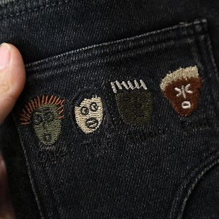 男童牛仔棉裤子冬装新款宝宝加绒夹棉儿童三层加厚冬季一条过冬潮