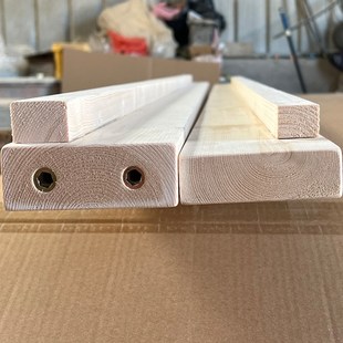 原木木方加厚床边框架实木床横梁床框床边梁上下床配件可定制尺寸