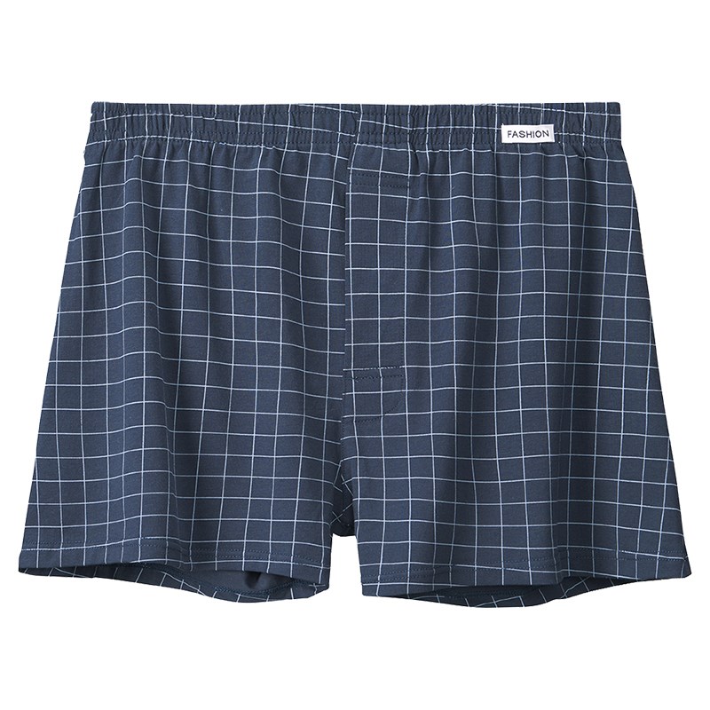 男士宽松阿罗裤平角内裤纯棉四角裤舒适大码潮男透气短睡裤居家裤