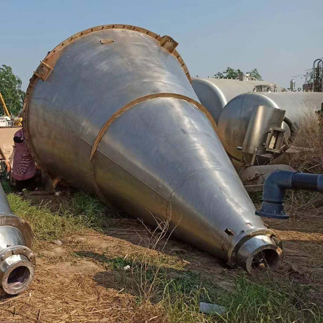 二手三螺旋锥形混合机不锈钢锥形搅拌机干粉饲料混合设备回收