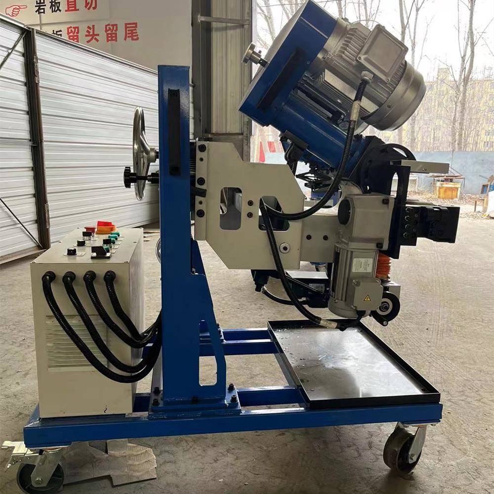TYDM-100型自行铣边机自动行走铣边机 手摇调节角度钢板铣边机厂