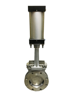 专业生产PZ673X-10P不锈钢气动刀闸阀 圆形刀闸阀DN100 200 300