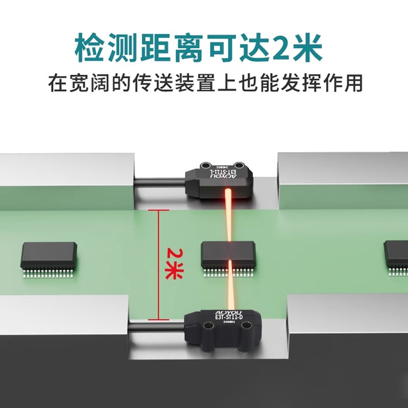 超薄小型对射光电开关传感器E3T-ST/FT21/12漫反射感应器XFD11/12