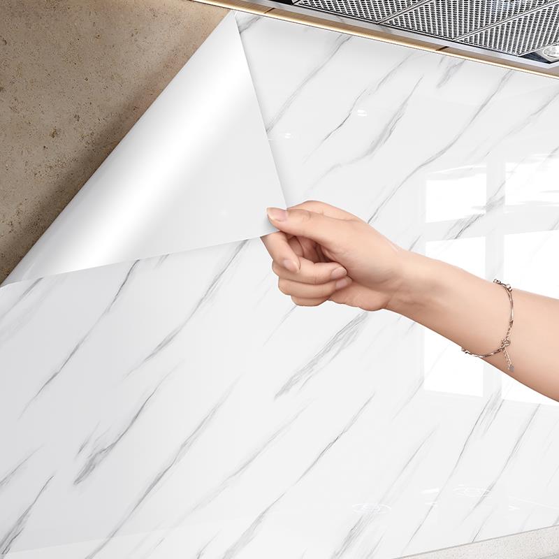 桌面贴纸墙纸自粘防水防油大理石书桌餐桌子茶几家具翻新加厚桌贴