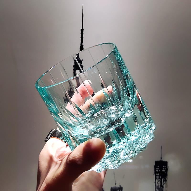 星芒轻奢高级感K9水晶江户切子日式威士忌洋酒杯高端礼物玻璃杯子