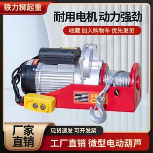 修升降机 微型电动葫芦220v小型吊机微电家用起重小型提升机建筑装