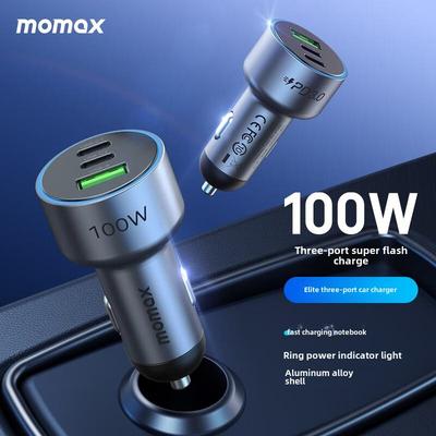 Momax 100W车载充电器车载充电器笔记本超快充电Pd打火机转换插头