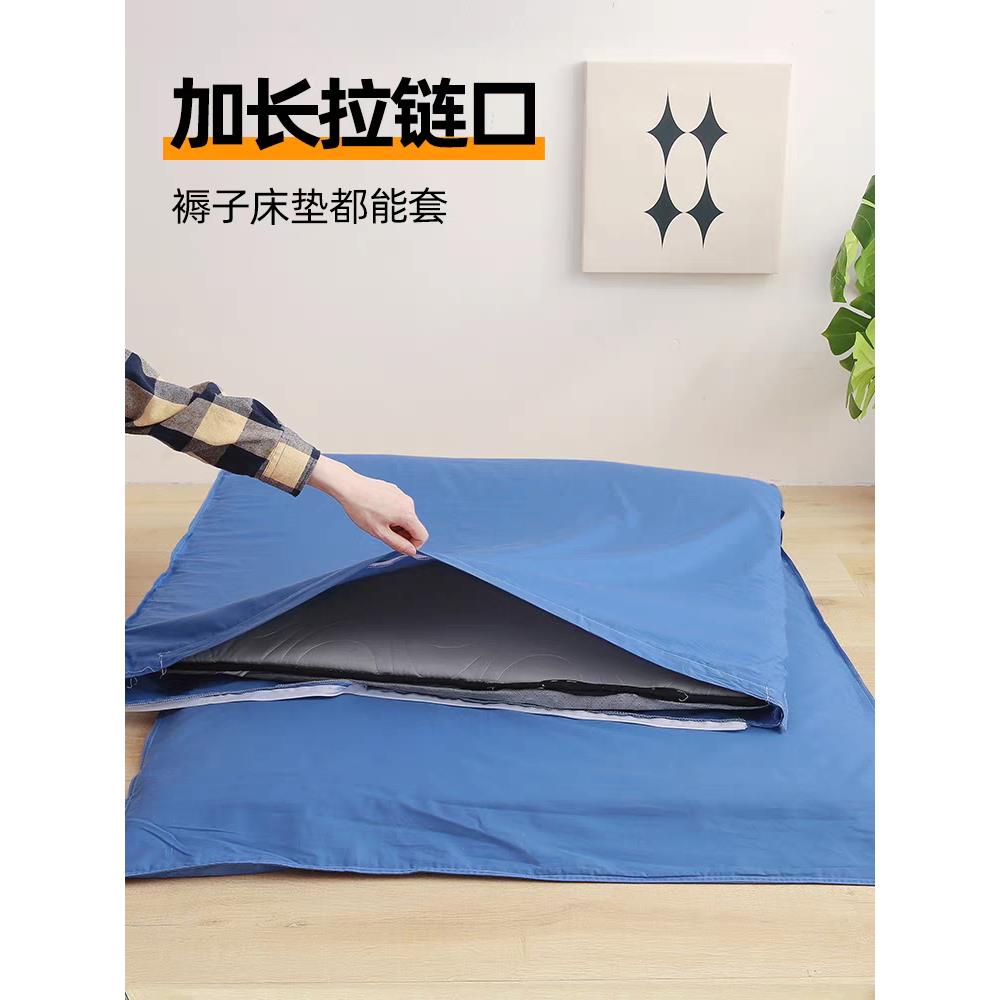 纯色简约褥子套学生宿舍上下铺90x200垫被套双人床褥套单人被罩
