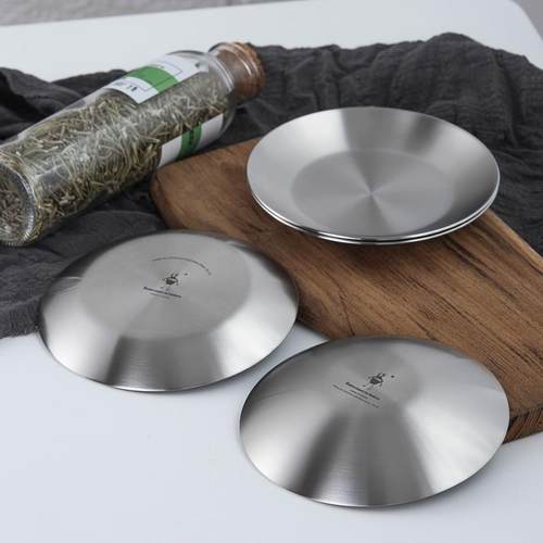 怪兽调料碟304不锈钢蘸料碟韩式调味小菜碟子火锅烤肉酱料味碟