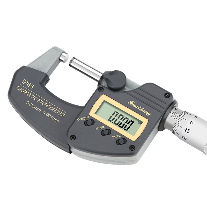 日本IP6高5防水电子旋数显外211-126径千分尺精度5测厚仪0-2螺测