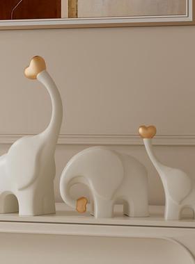 高级感厅大意YZ202401象摆件现代轻奢创家居装乔迁新居客书房酒柜