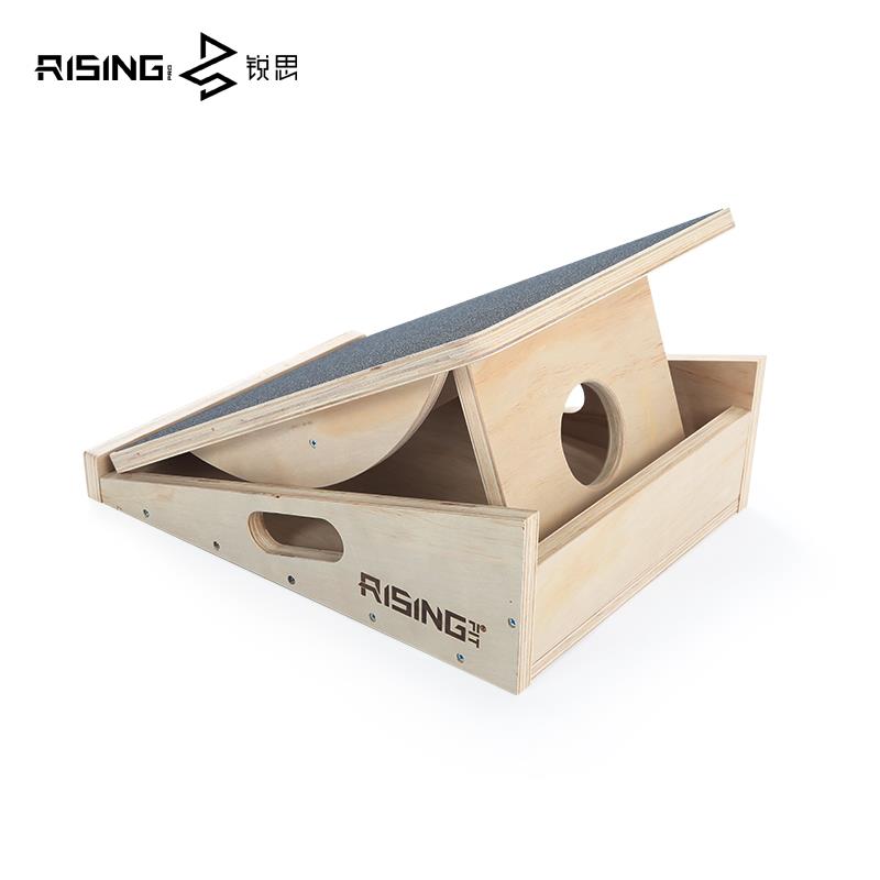 锐RS-DGN拉思多功能木拉筋板健身踏板瘦小腿伸神器拉筋凳踏斜质板