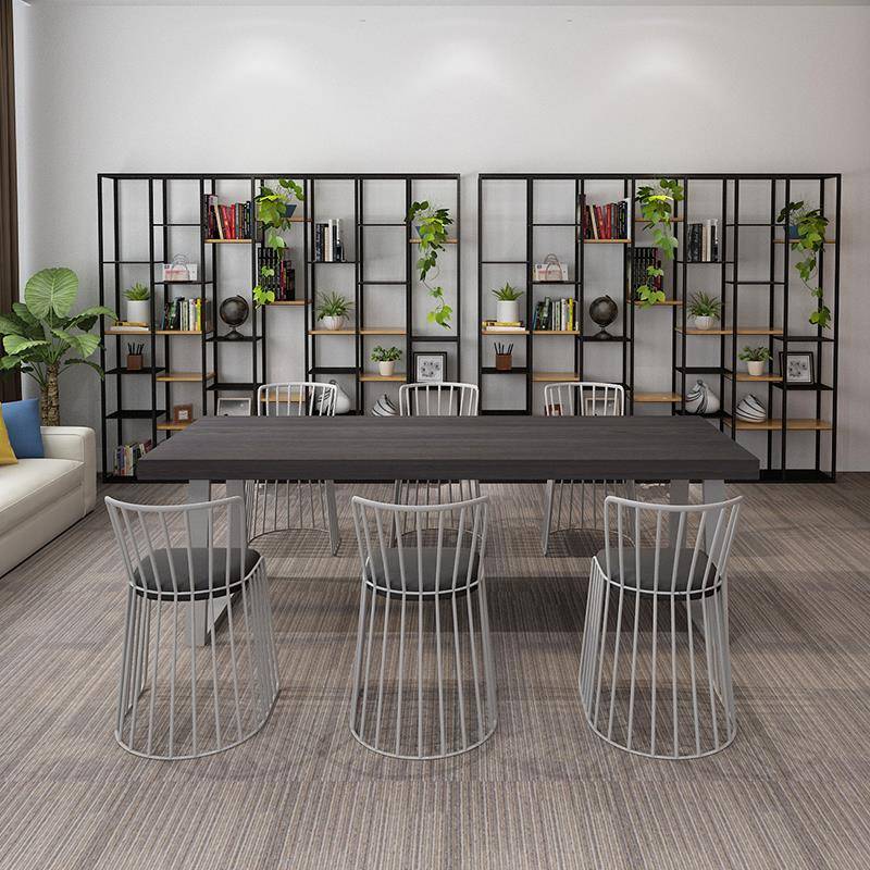 北欧实会议桌简约现代培木工训桌桌作室洽谈桌椅组合办公桌长餐桌