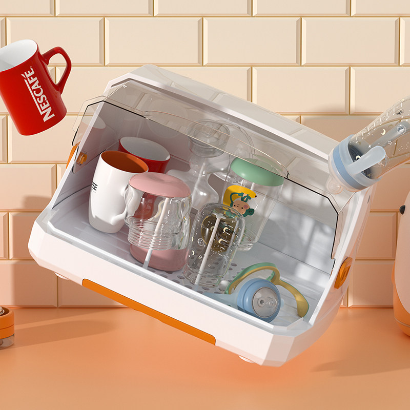 奶瓶收纳盒婴儿专用沥水架置物架放奶瓶刷宝宝餐具副食品工具收纳,婴童用品,奶瓶储存盒/奶瓶盒,淘宝优惠券,粉丝福利购,淘宝优惠卷