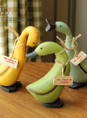 北欧装饰 木质套三鸭子 新婚结婚礼物 时尚创意家居饰品摆件婚庆