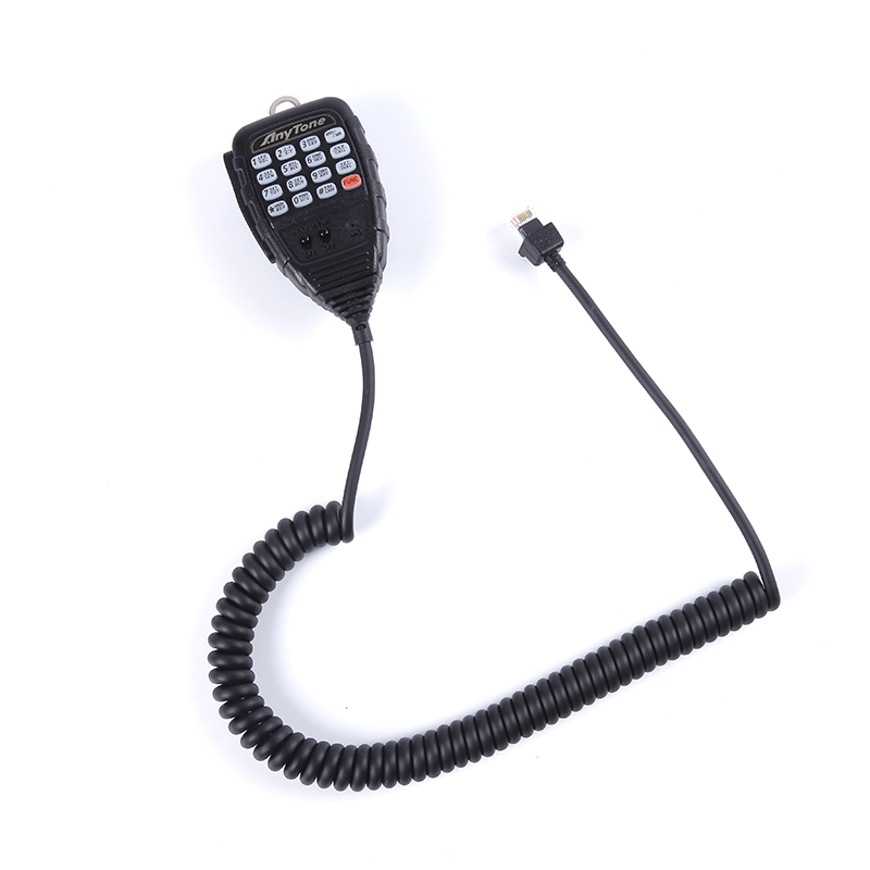 自由通车台手咪AT588/688Plus车载电台手柄话筒天线吸盘夹边馈线