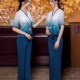 sap桑拿技师工装 夏季 足浴足疗美容师工作服高端气质采耳沐足套装