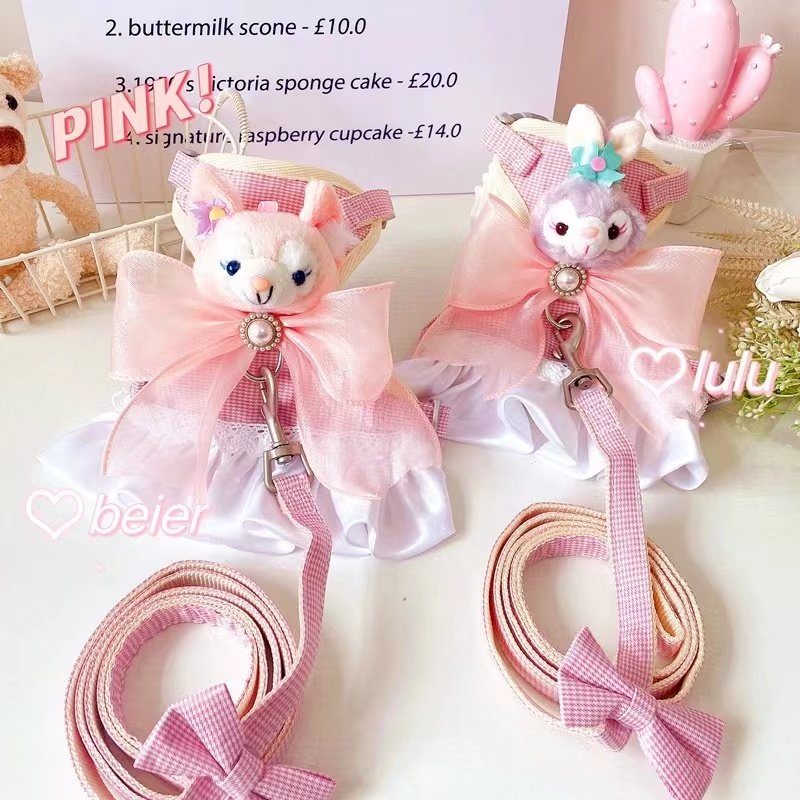 宠物猫咪狗狗胸背带牵引绳外出遛猫遛狗绳秋冬可爱玩偶牵引裙衣服,宠物/宠物食品及用品,猫牵引绳,淘宝优惠券,粉丝福利购,淘宝优惠卷