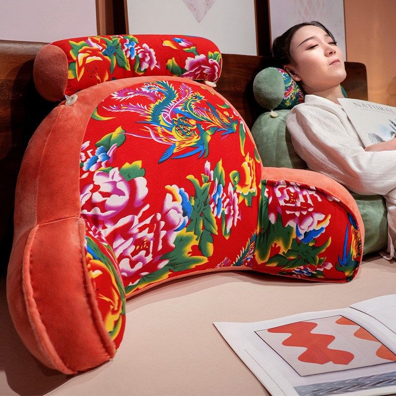 东北大棉布床头靠垫软包座椅护腰靠枕大靠背沙发抱枕孕妇枕头,居家布艺,床头靠垫,淘宝优惠券,粉丝福利购,淘宝优惠卷