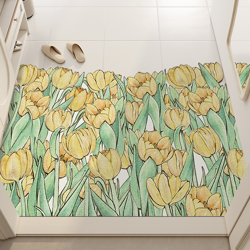 入户门地垫可裁剪玄关进门地毯222新款田园风可擦洗家用pc门垫