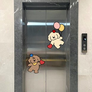 特别的电梯门纸级感装饰美化一梯一户门口布置画