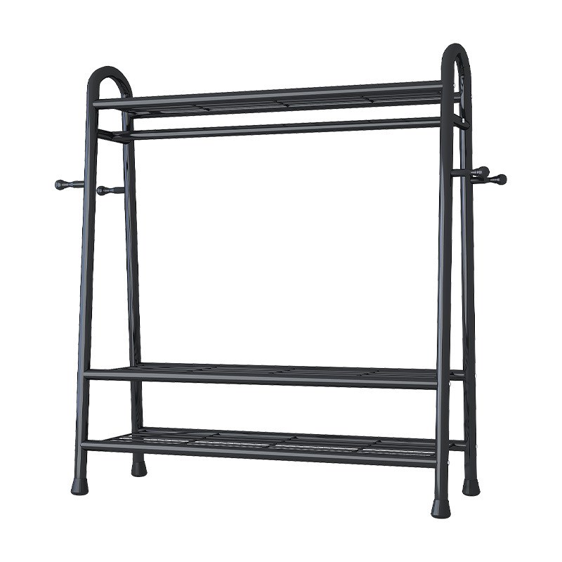 阳台晾衣架挂晒晾衣架杆落地可收缩折叠室内室外卧室多功能衣柜