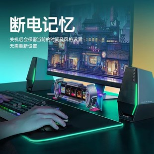 Dioo点音时光之门任意屏电子日历电竞桌面科技时钟感辉光管