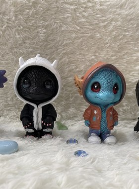 新款万圣节装饰摆件恐龙精灵雕塑摆件氛围场景布置树脂工艺品