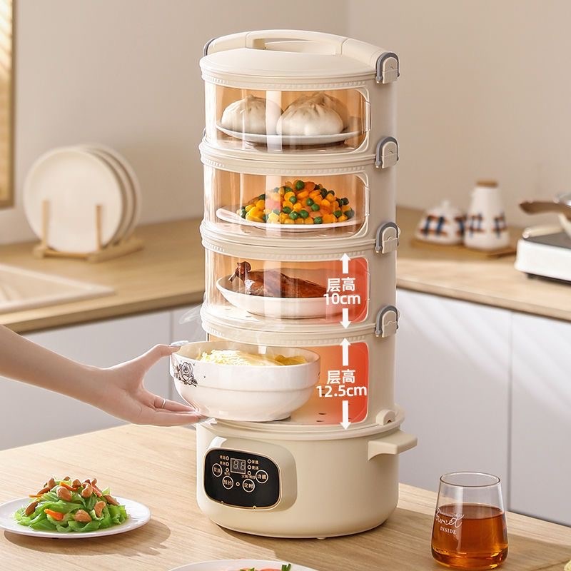 家用恒温餐桌罩饭菜罩分层式插电加热冬天热菜多功能保温菜罩