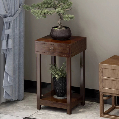 实木沙发边几柜可移动桌子落地迷你茶几客厅小户型家用方角几茶台