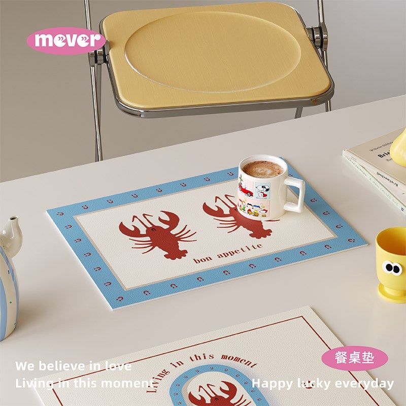 in高级感复古风皮革餐垫防油免洗吧台桌防水垫隔热桌面保护杯垫,居家布艺,餐垫,淘宝优惠券,粉丝福利购,淘宝优惠卷