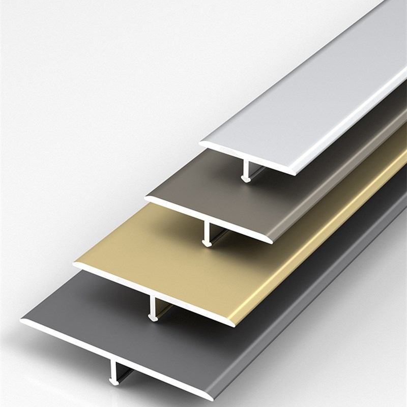 铝合金哑光T型收边条瓷砖木地板压条金属装饰线条入户门洞收边条