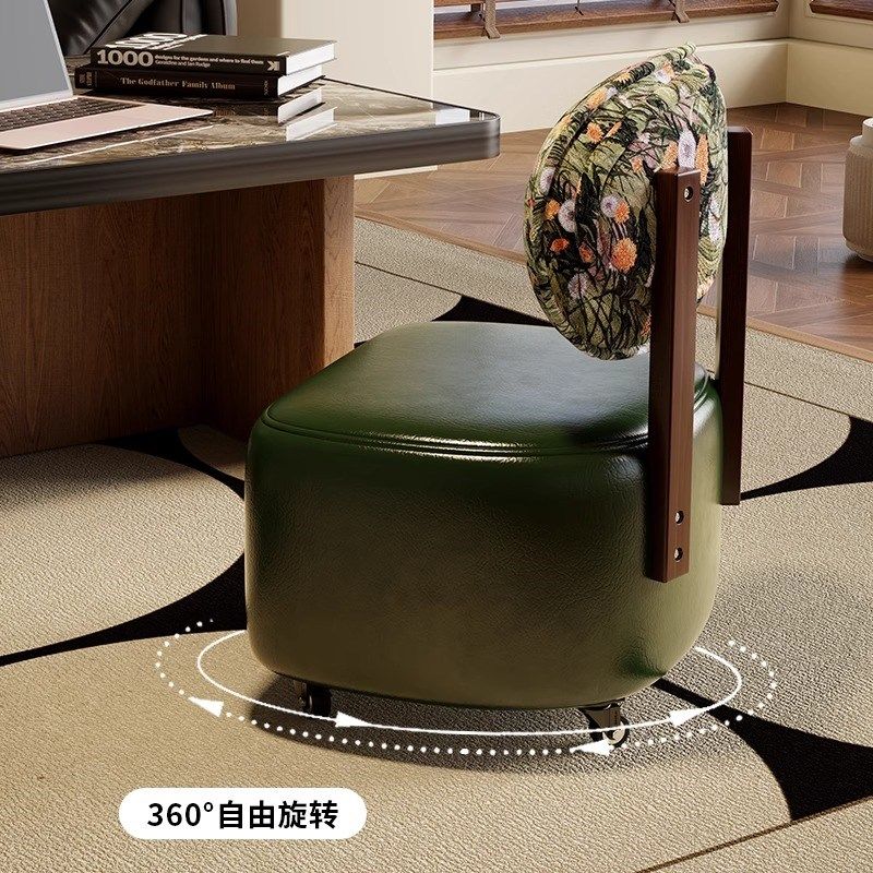 万向轮实木溜溜椅凳家用靠背小椅子沙发凳换鞋凳家用矮凳,住宅家具,万向轮凳,淘宝优惠券,粉丝福利购,淘宝优惠卷