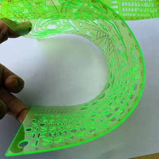 君绘型战术勤务指挥尺标图工具坐标尺地图标图尺腰子尺字母尺指挥