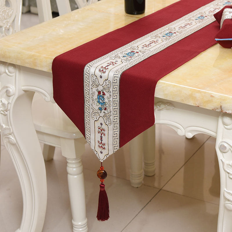 新桌旗古典蝉翼现代客厅高档奢华餐桌茶几布艺旗定制,居家布艺,桌旗,淘宝优惠券,粉丝福利购,淘宝优惠卷