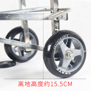 拉杆车折叠万向购物车轻便行李车小巧拉货车静音载重手拉车