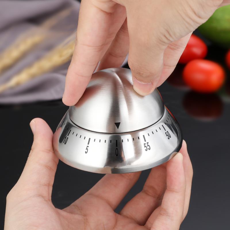定时器厨房闹钟家用机械不锈钢煮蛋做饭烹饪计时器提醒器倒计时器