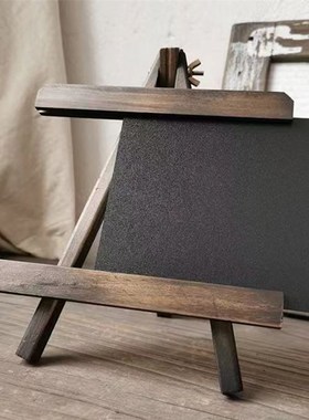 咖啡店装饰吧台摆件复古创意小厨师餐厅台式咖啡馆桌面黑板留言板