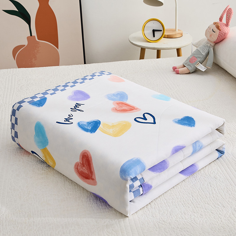 里外全棉可水洗棉花夏凉被四件套纯棉空调被夏季薄被子被芯儿童,床上用品,棉花被,淘宝优惠券,粉丝福利购,淘宝优惠卷