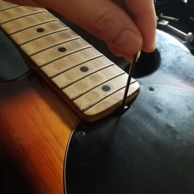 琴颈专用调节杆不锈钢杆吉他贝斯musicman圆形螺丝孔曲度弦距工具