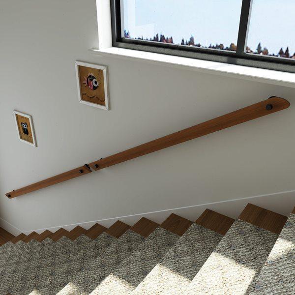 欧式靠墙楼梯扶手实木别墅阁楼室内老人防滑木扶手幼儿园栏杆护栏,全屋定制,楼梯扶手,淘宝优惠券,粉丝福利购,淘宝优惠卷