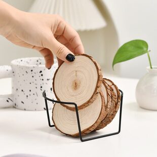 复古木质隔热杯垫碗垫餐垫编织防烫盘垫实木餐桌垫砂锅垫子耐高温