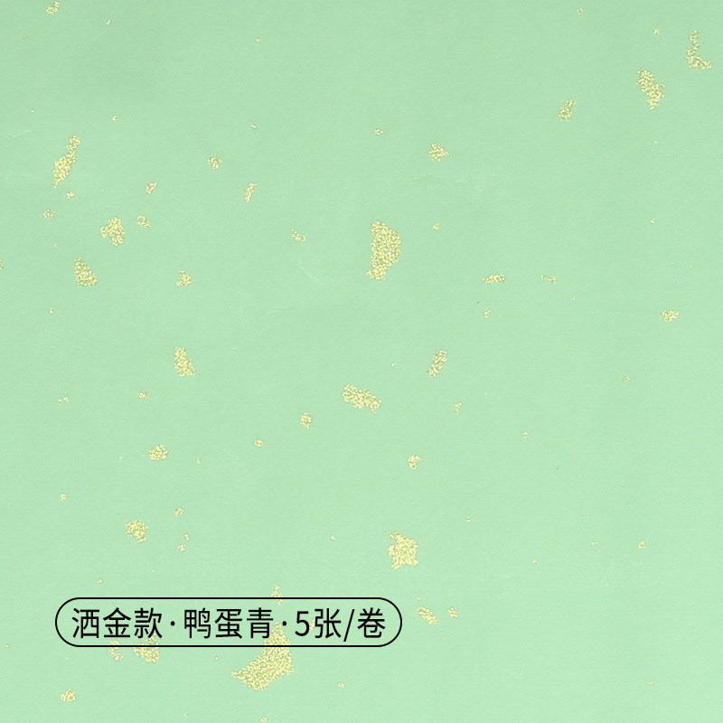 毛笔书法作品纸蜡染洒金彩色四尺六I尺国展投稿宣纸半生半熟