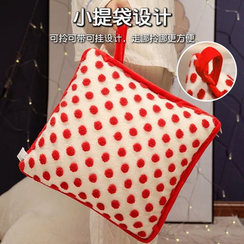 抱枕被子两用加厚加绒办公室午睡枕头毯子二合一汽车车载折叠靠枕