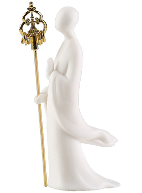 创意陶瓷无相佛人物摆件居室客厅书房会所茶道禅意装饰摆设工艺品