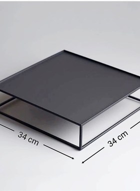 铁艺托台家居客栈茶室茶具收纳架陈列架花瓶招财猫工艺品摆件底座