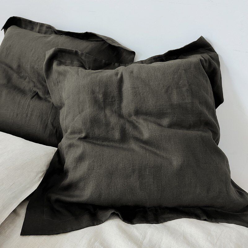 法国亚麻大靠枕 套 重磅加厚柔软大尺寸 床头大靠包 抱枕套不含芯